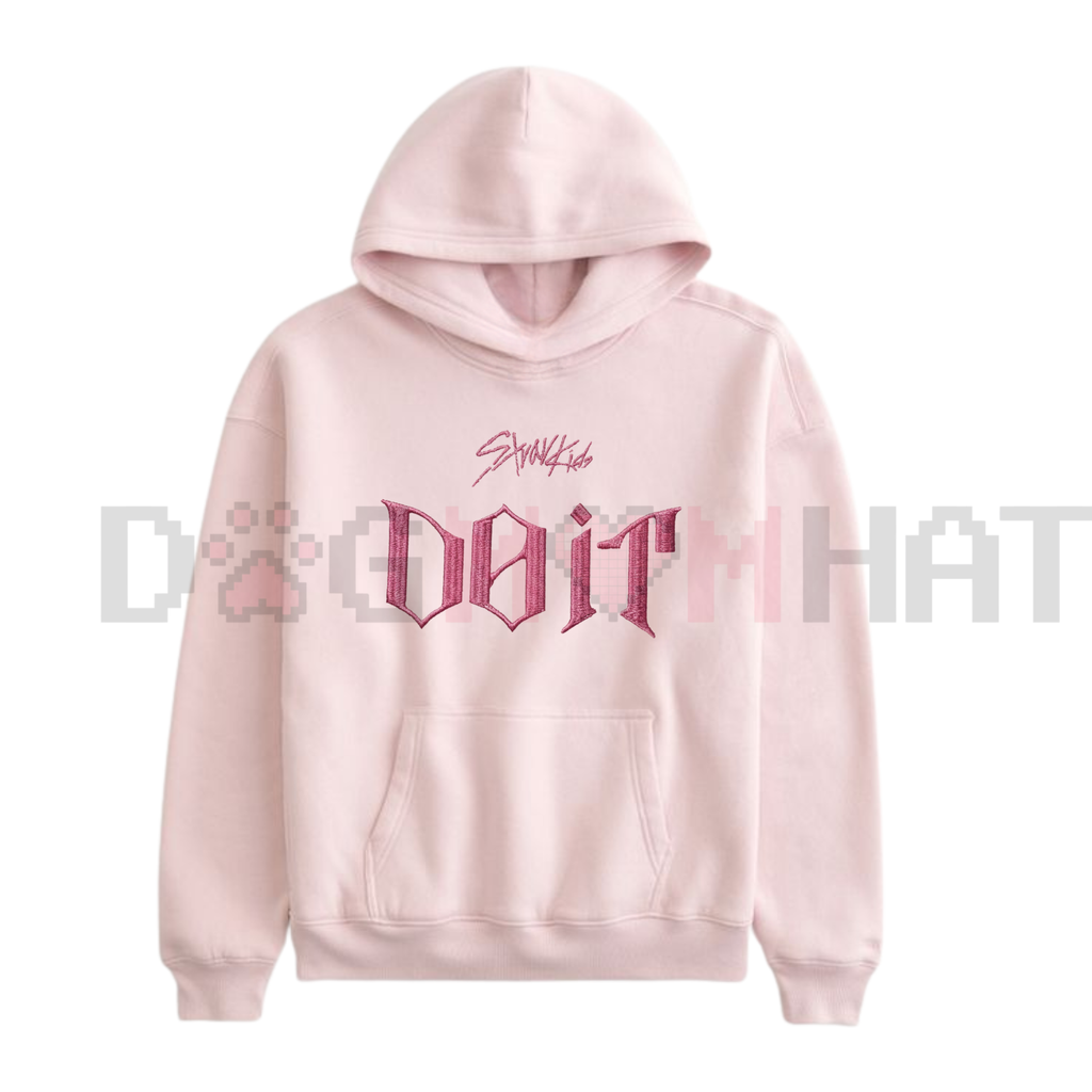 "DO IT STRAY KIDS" Embroidered Unisex Hoodie