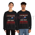"A Picture Of My Very First Christmas" Unisex Crewneck Sweatshirt