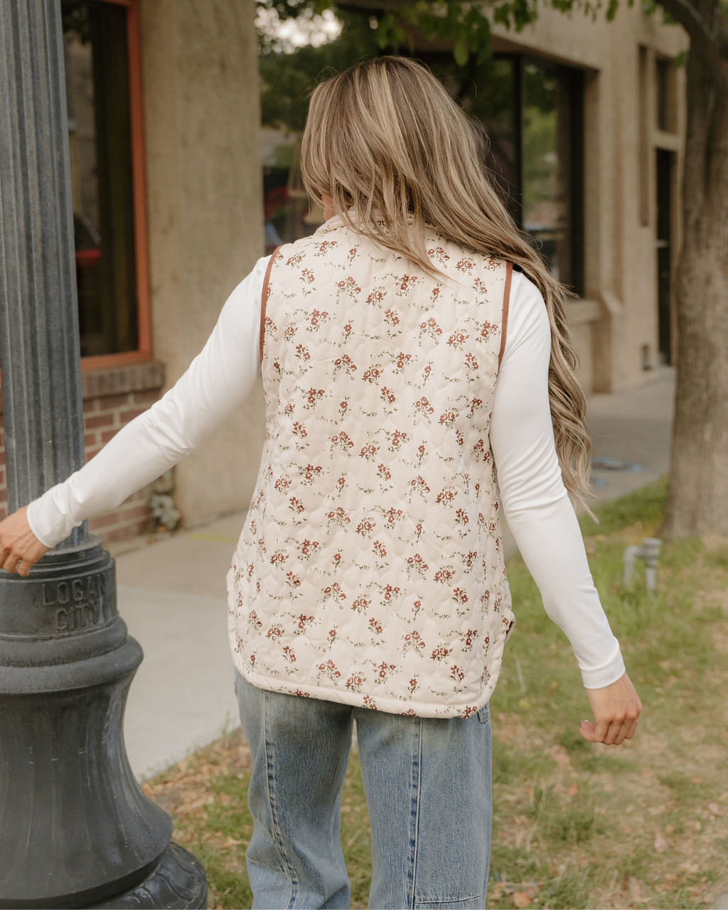 Mabel Quilted Concealed Button Vest