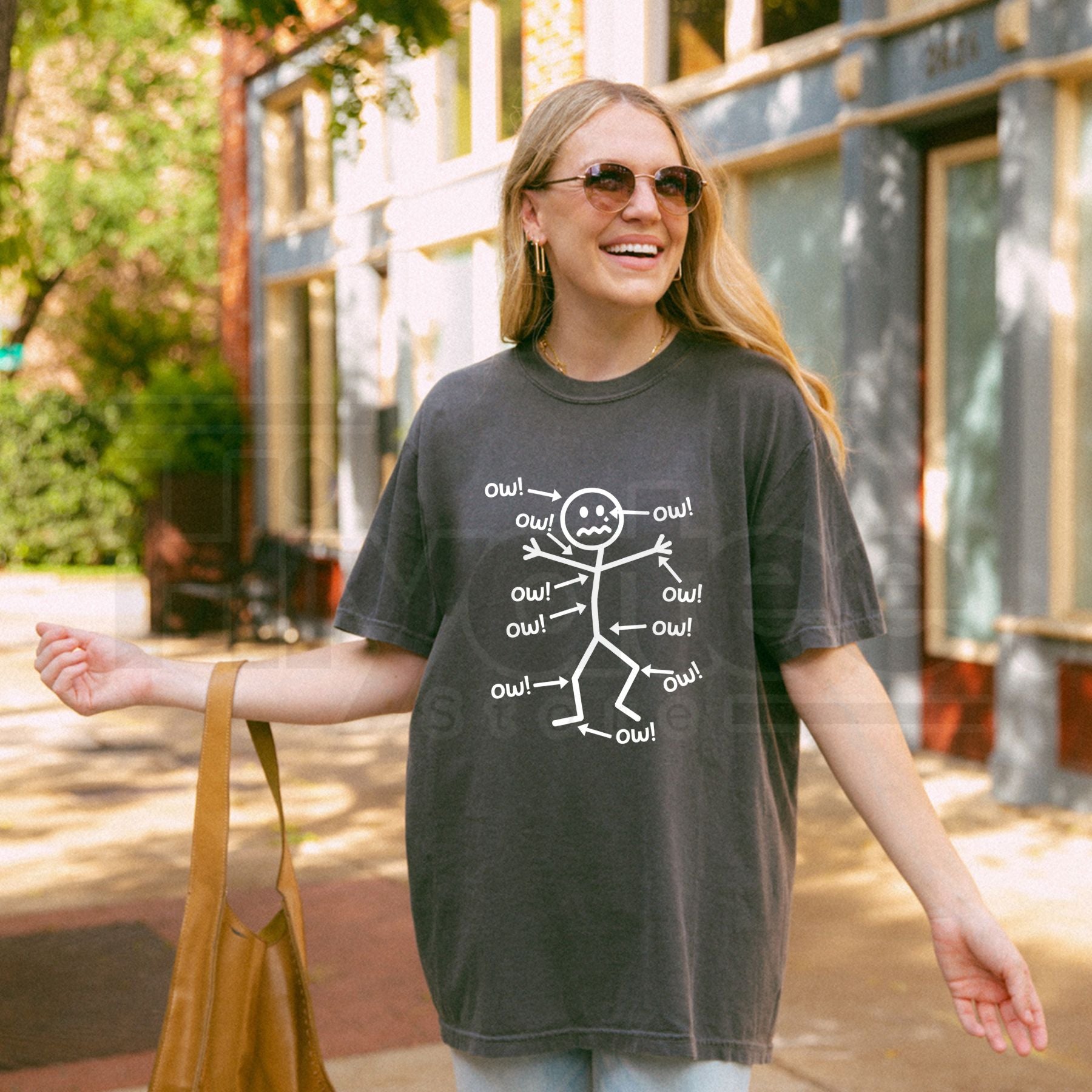 "Humorous Chronic Pain Awareness" – Funny Sarcastic Summer Casual Top