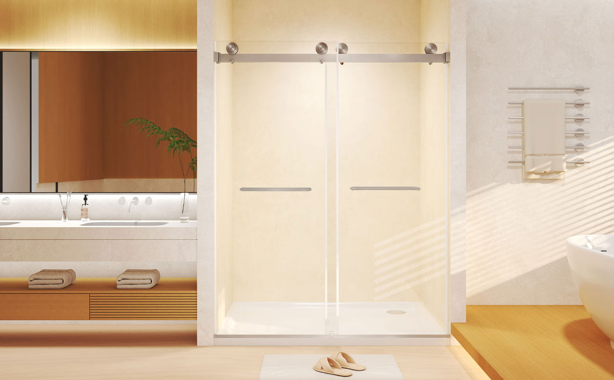 Frameless Double Sliding Shower Door