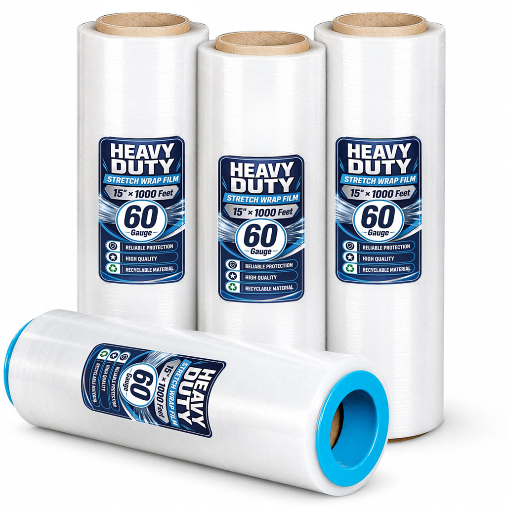 Stretch Wrap Stretch Film Roll - 1000ft Industrial Strength