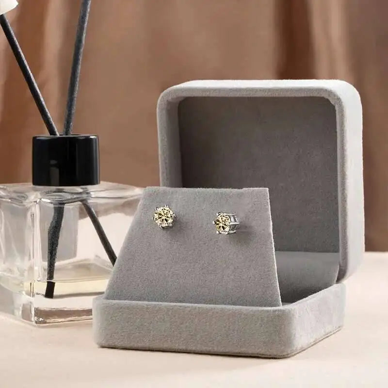 Colorful Moissanite Ring, Stud Earrings & Necklace Set