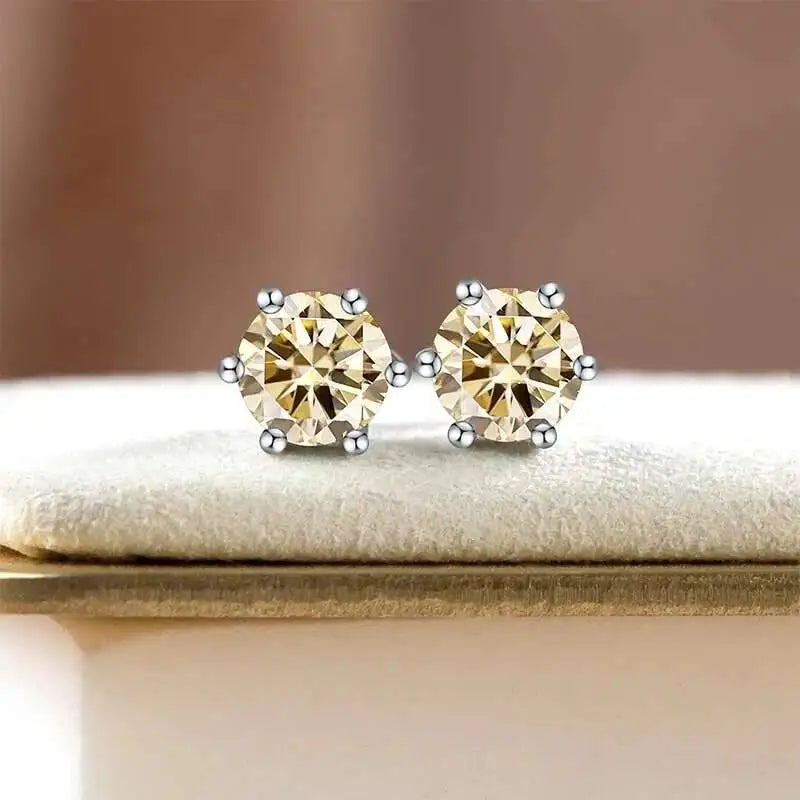 Colorful Moissanite Ring, Stud Earrings & Necklace Set