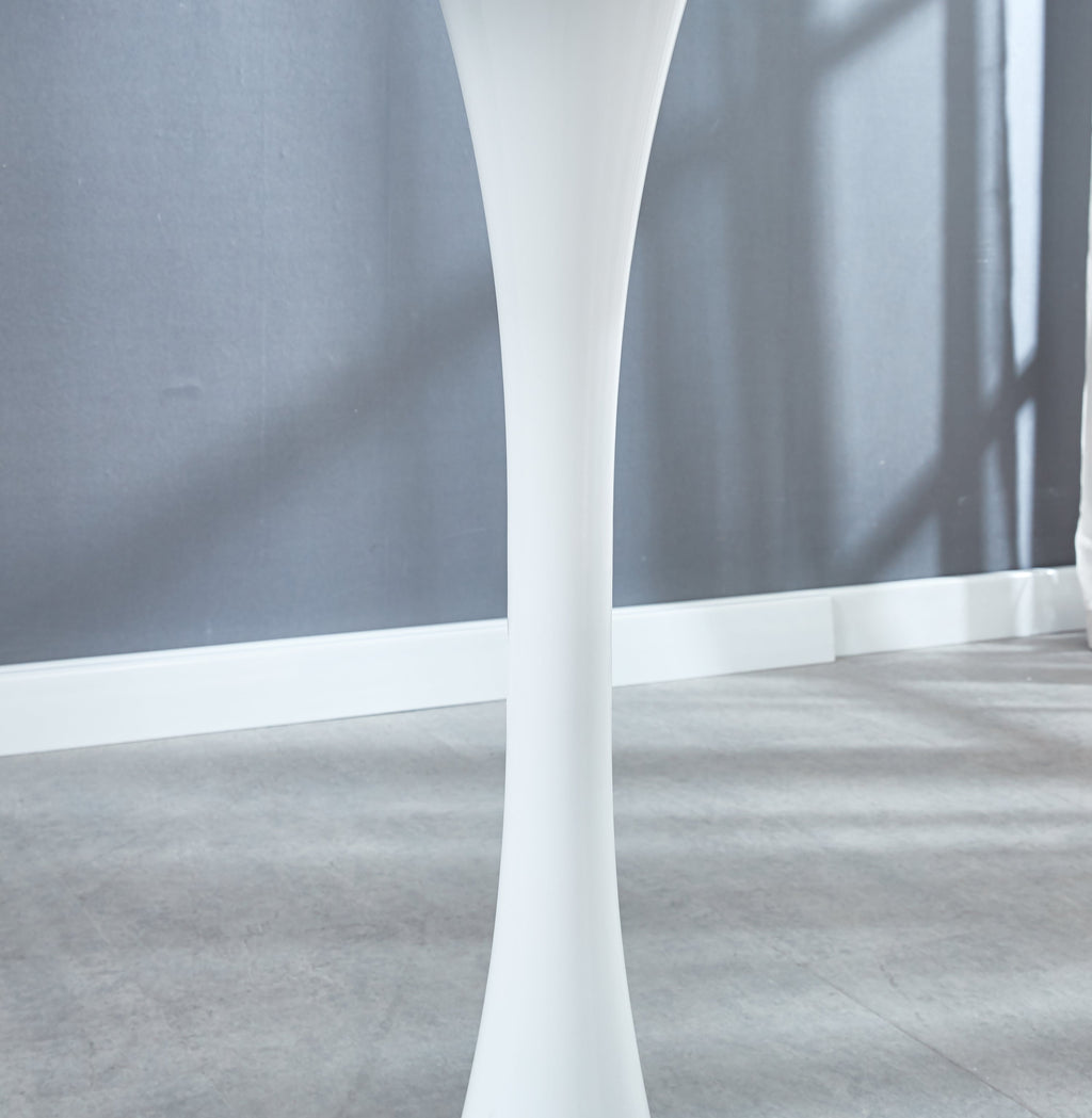 31.5" White COLOR TOP Tulip Table
