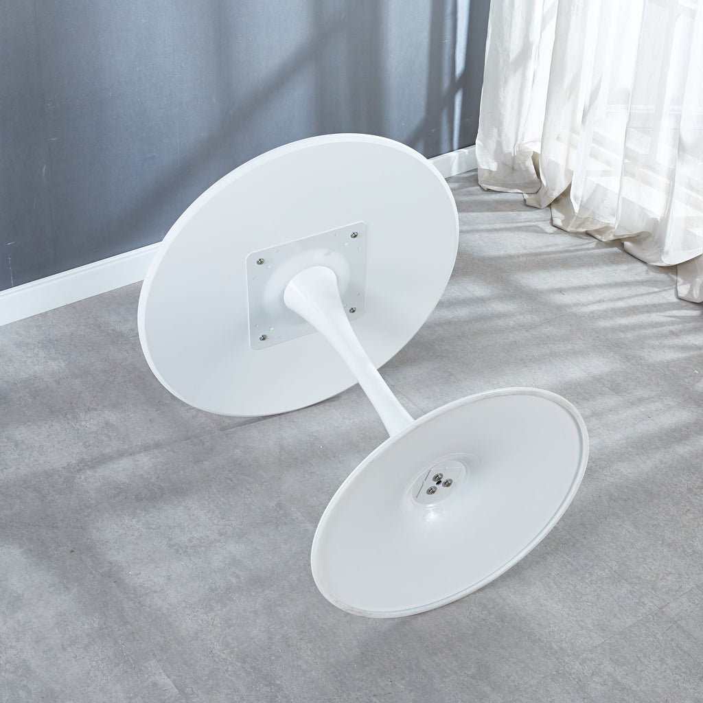31.5" White COLOR TOP Tulip Table