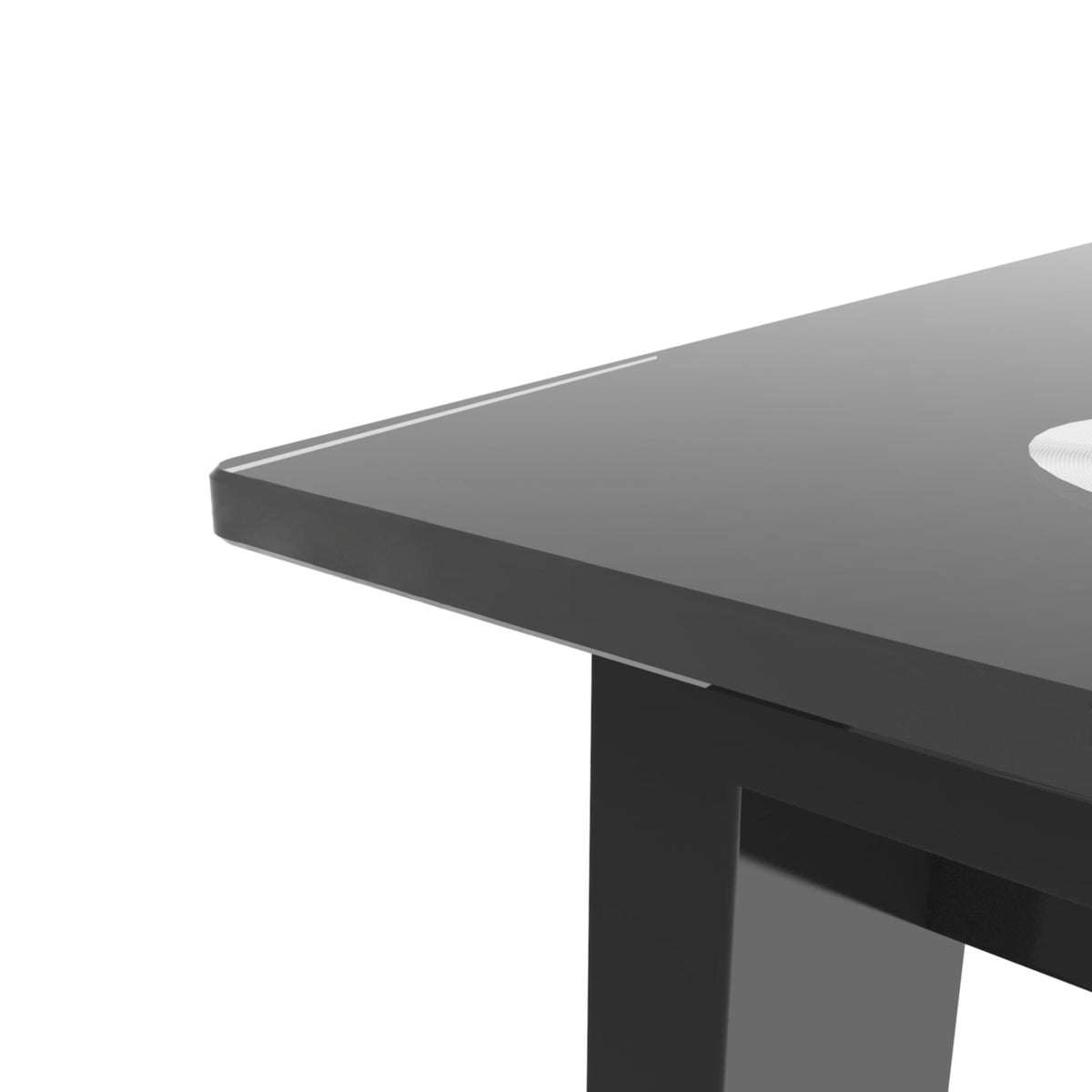 Modern Tempered Glass Dining Table