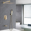 Luxury Rain Shower System with Handheld Mixer