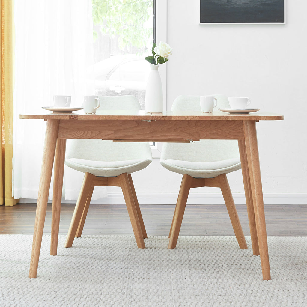 Natural Solid Oak Round Dining Table