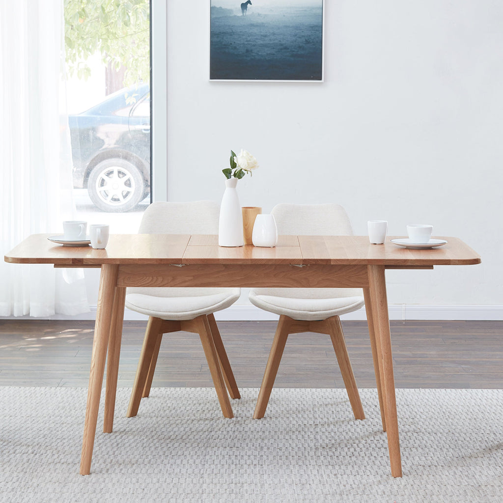 Natural Solid Oak Round Dining Table