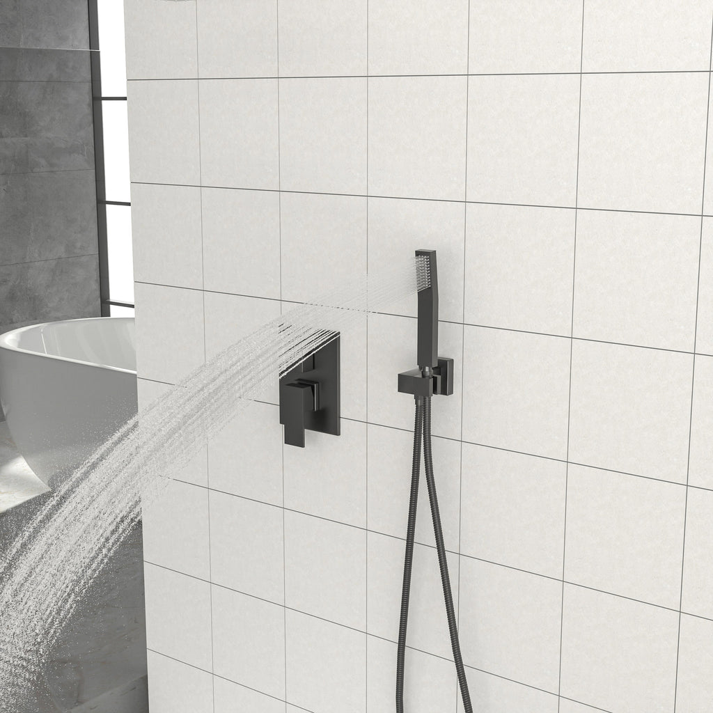 Dual Shower Head - 10 Inch Ceiling Mount Square Shower System