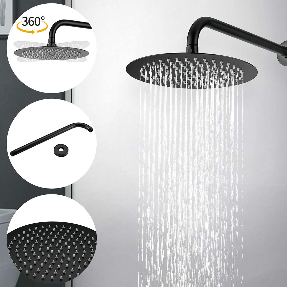 10" Matte Freestanding Tub Faucet
