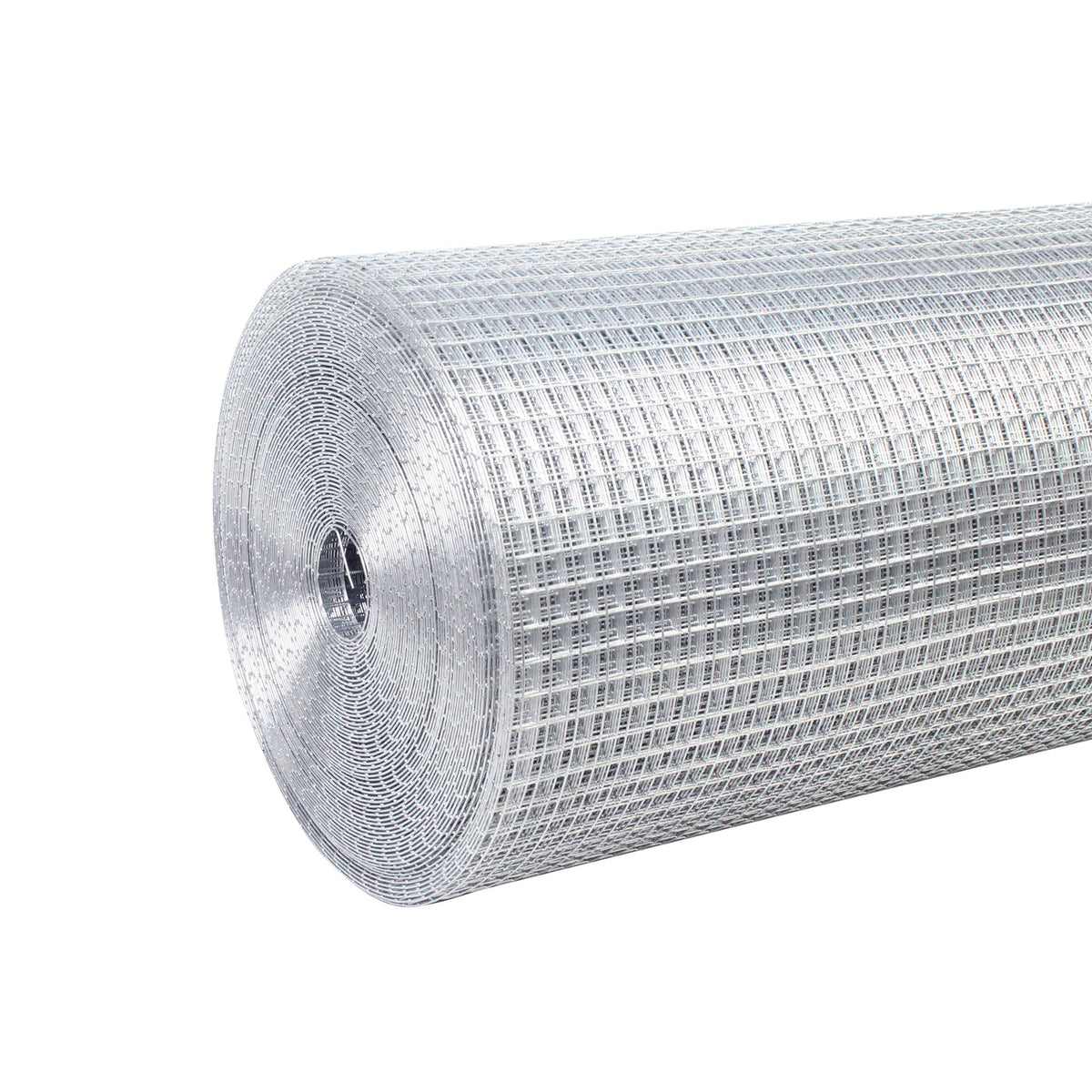 Wire Mesh Fence Roll with 1/2in Mesh - Galvanized Steel, 60in x 50ft