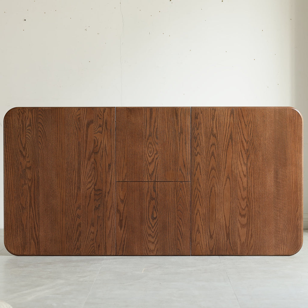 Walnut Color Solid Dining Table