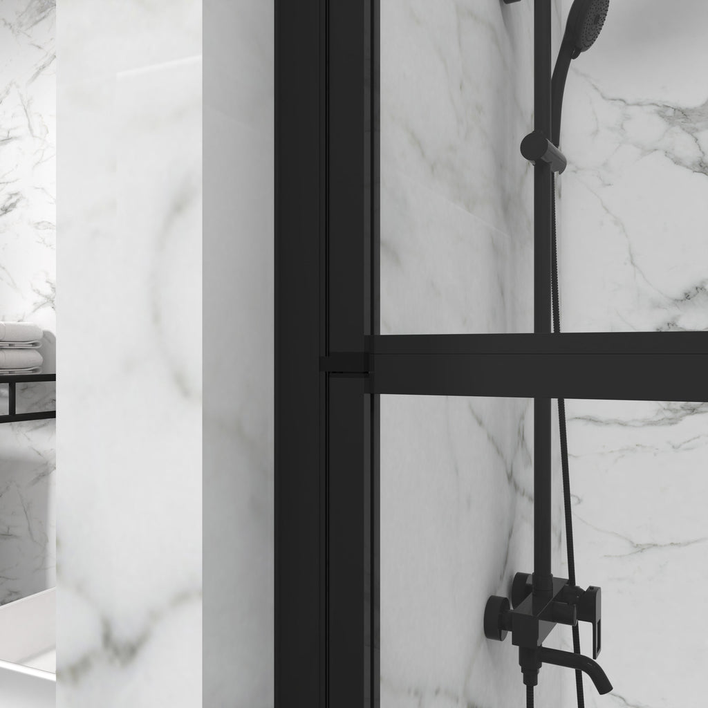 Goodyo Bathtub Screen Panel Shower Door 180° Pivot