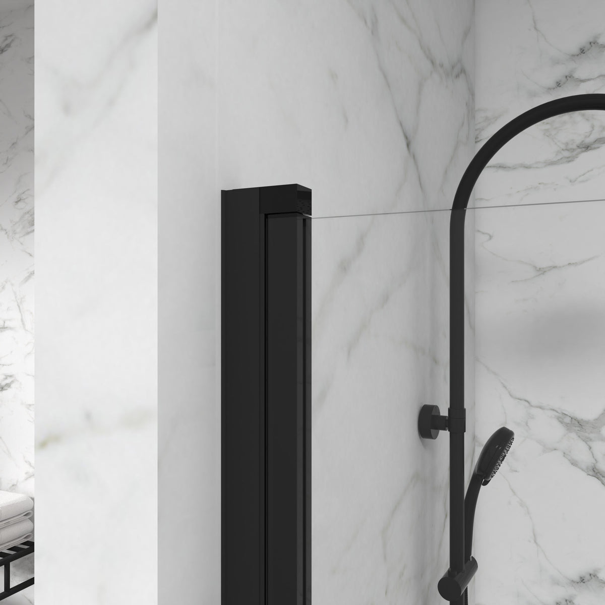 Goodyo Bathtub Screen Panel Shower Door 180° Pivot