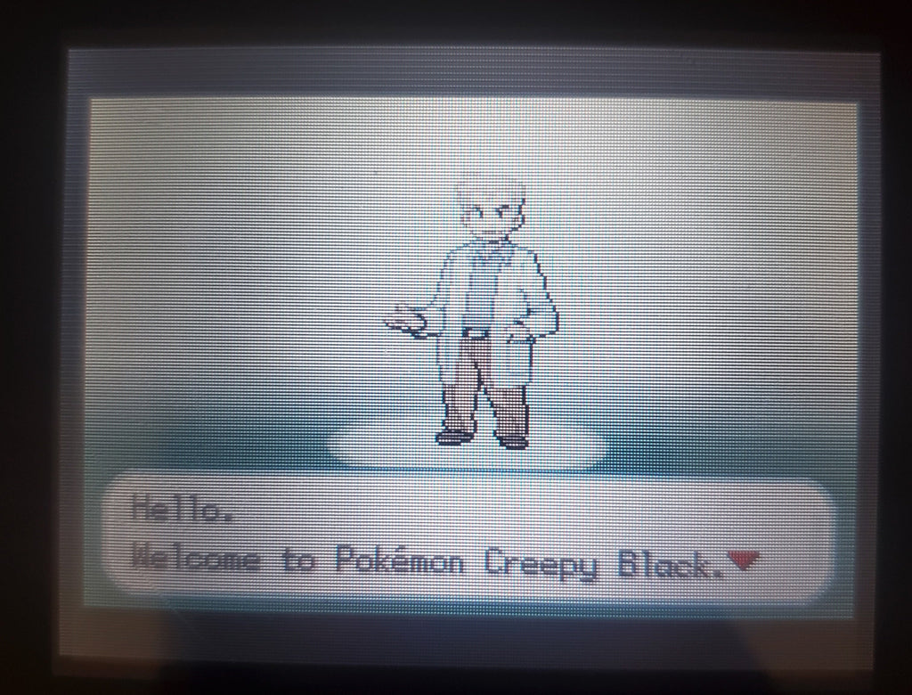 Pokemon Creepy Black GBA ROM Hack Video Game Custom Gameboy Advance