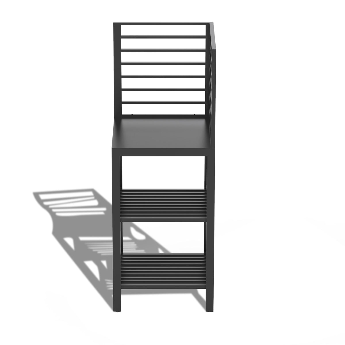 Outdoor Kitchen Island with Storage with Double Storage Racks - Aluminum