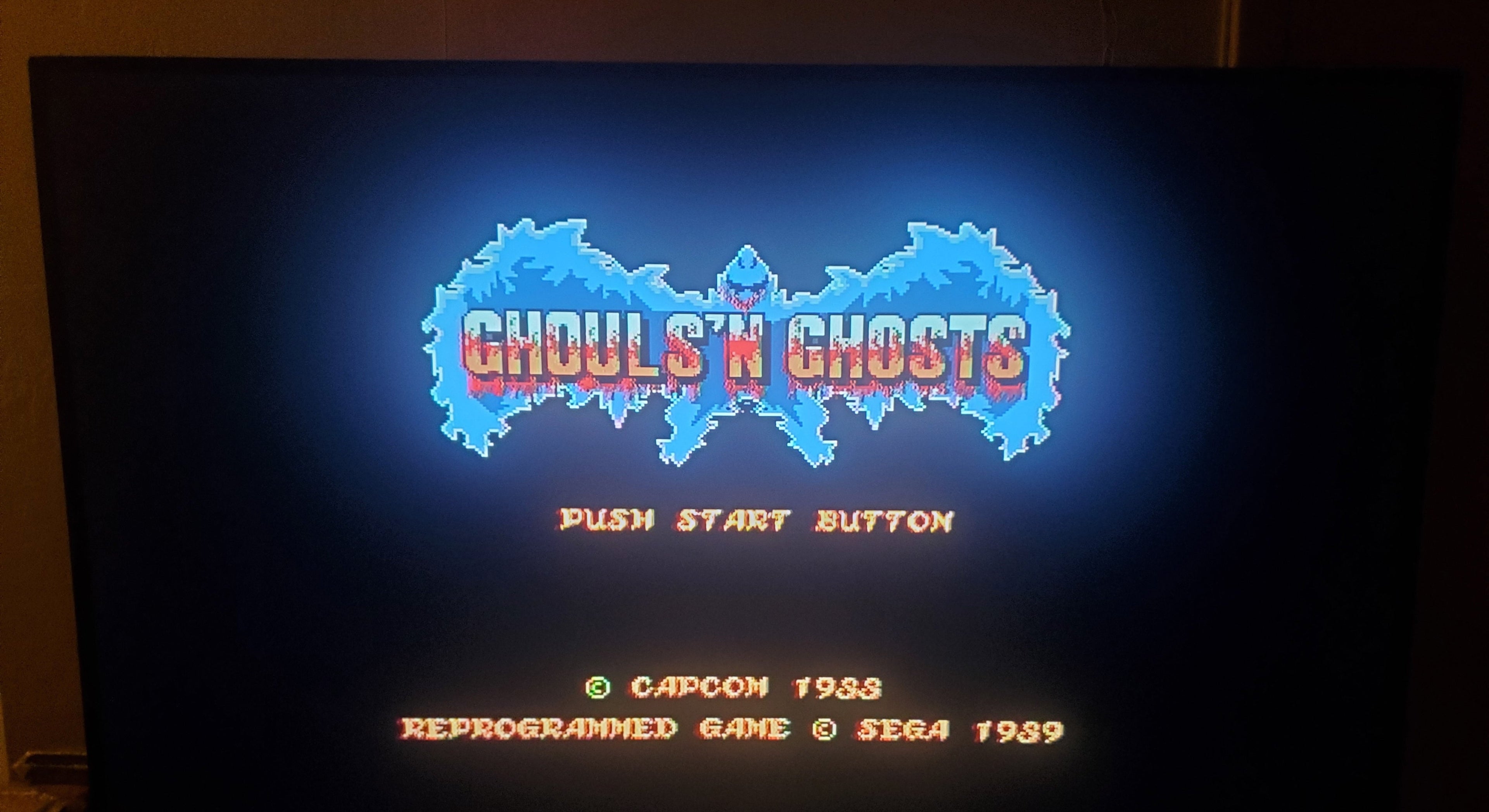 Ghouls 'N' Ghosts Sega Genesis Mega Drive Video Game Cartridge 1989