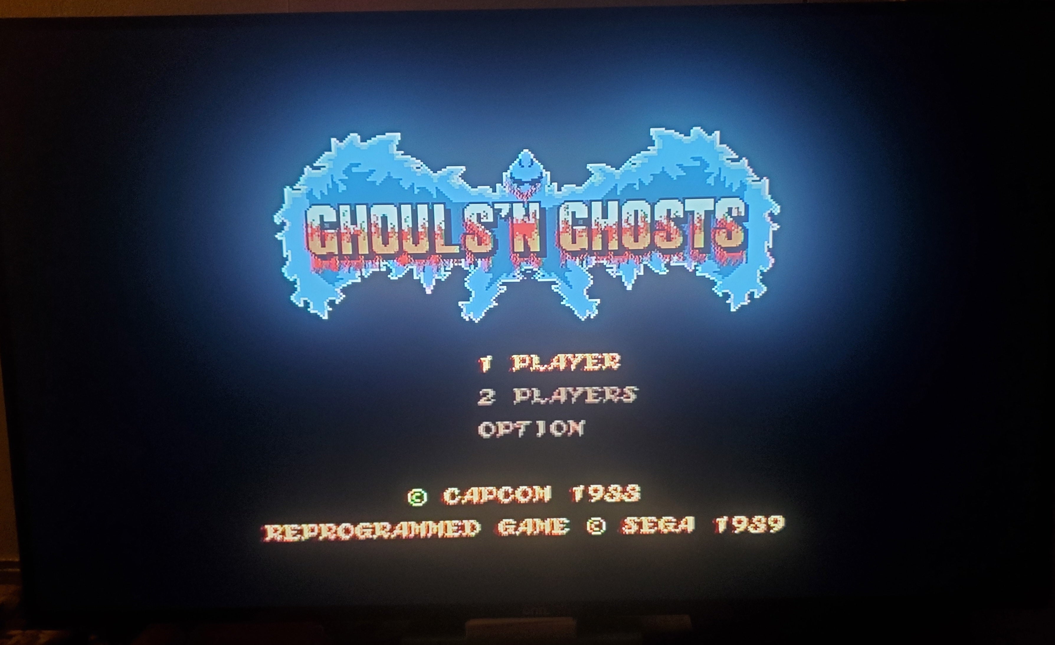 Ghouls 'N' Ghosts Sega Genesis Mega Drive Video Game Cartridge 1989