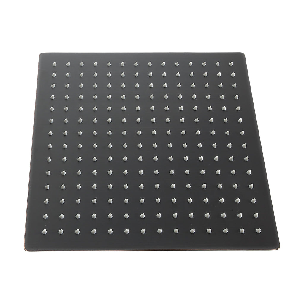 Rain Fixed Shower Head (10 Inch Square, Oil Rubbed Bronze)