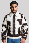 Men's Pony Skin Hair On Cowhide Jacket