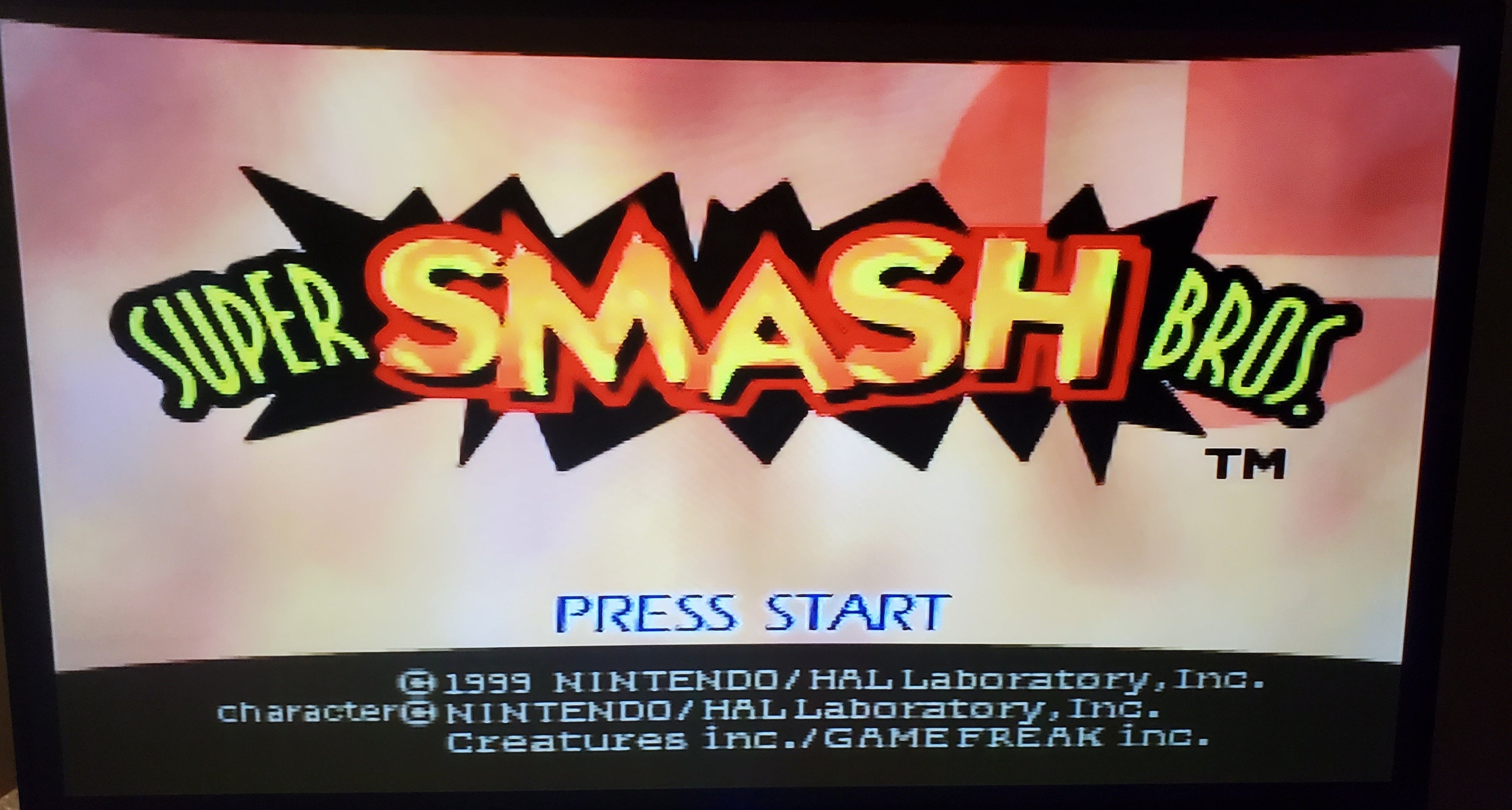 Super Smash Bros N64 Nintendo 64 Video Game Cartridge 1999