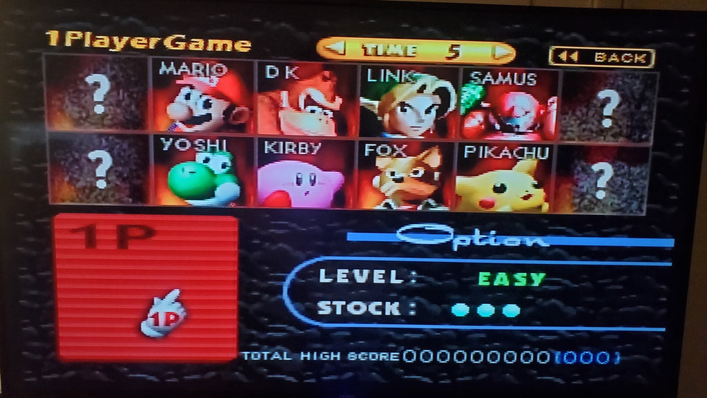 Super Smash Bros N64 Nintendo 64 Video Game Cartridge 1999