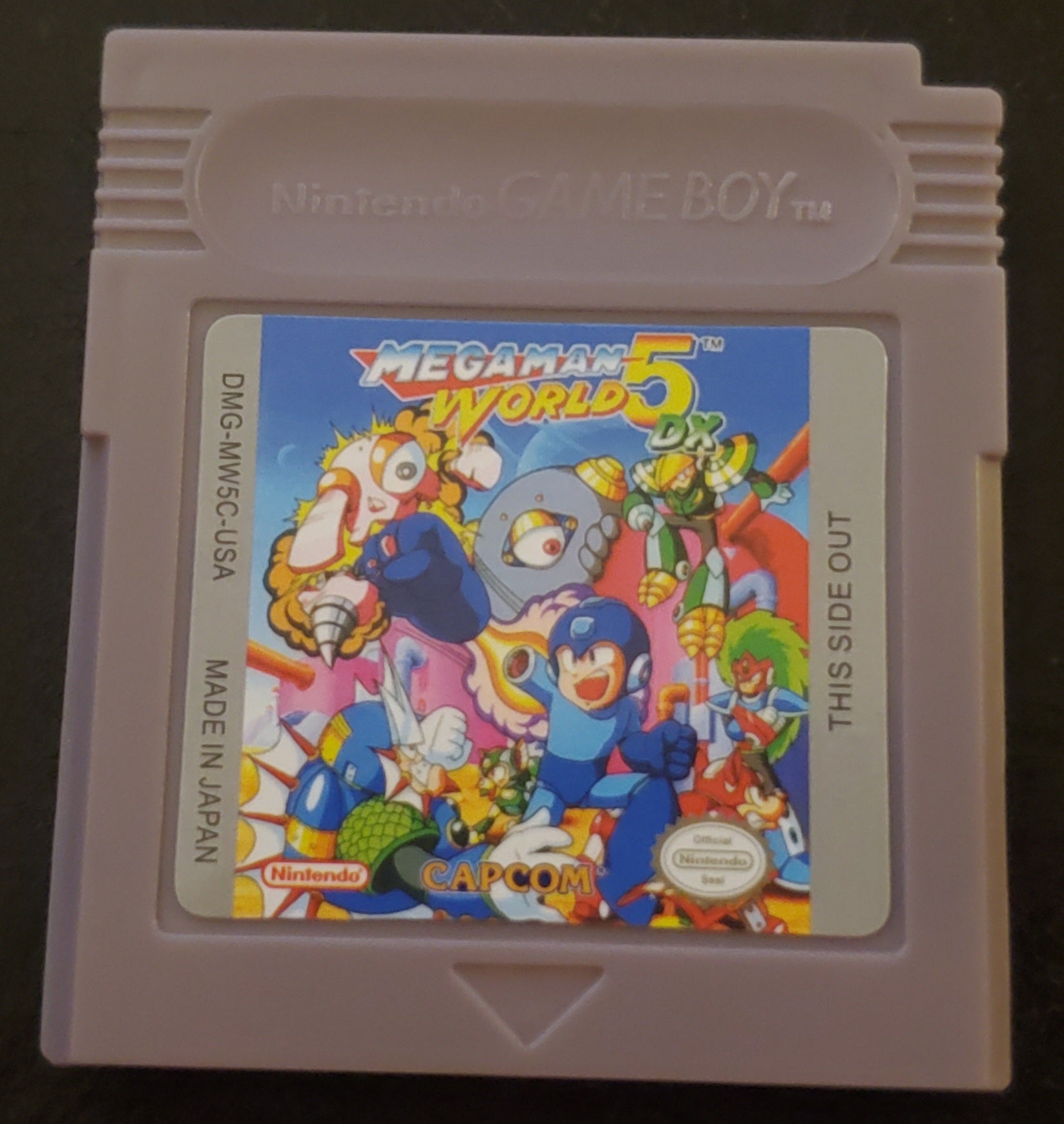 Mega Man World 5 DX GBC Video Game Catridge Gameboy Color