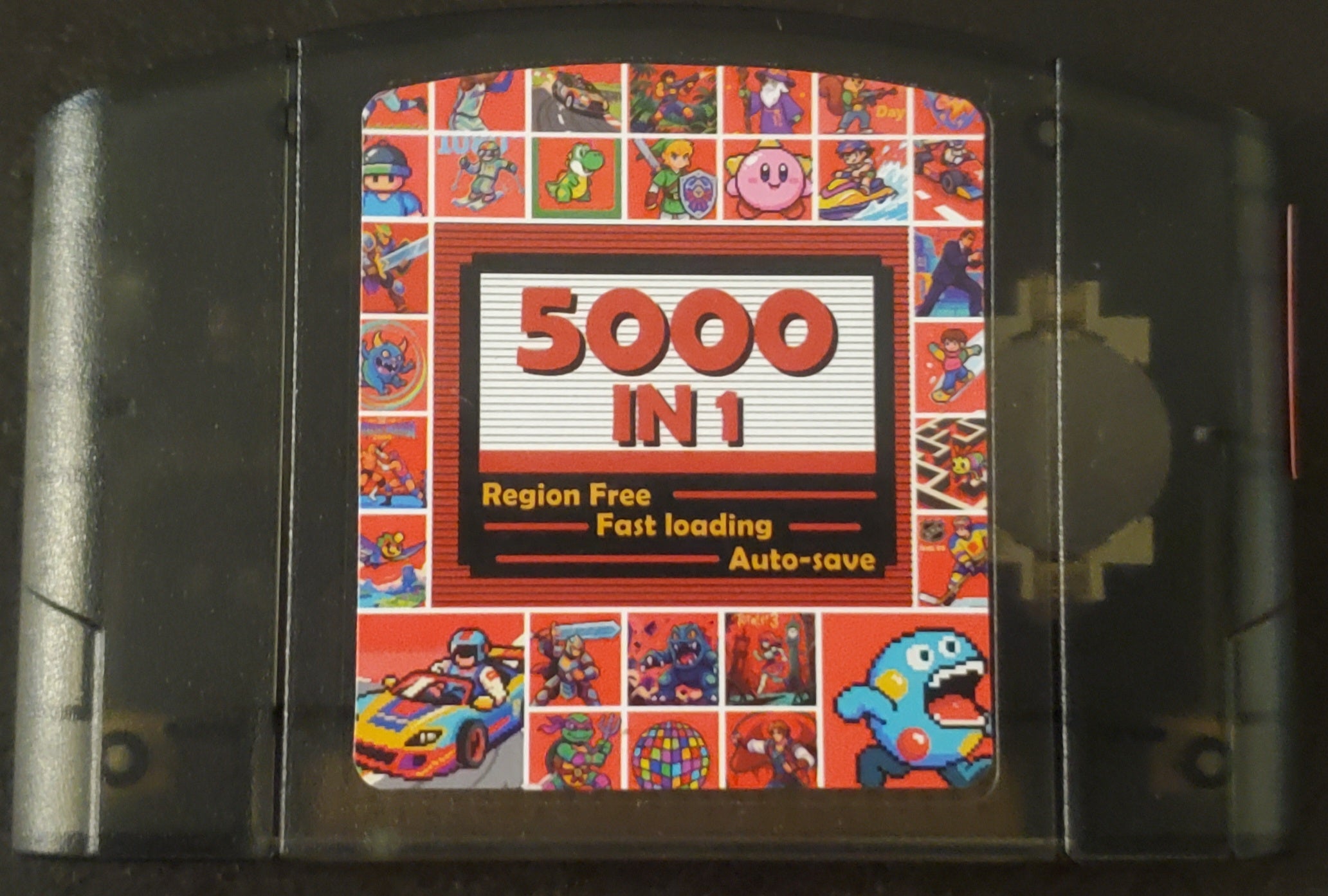5000 in 1 N64 Video Game Cartridge Nintendo 64 GB, GBC, SNES
