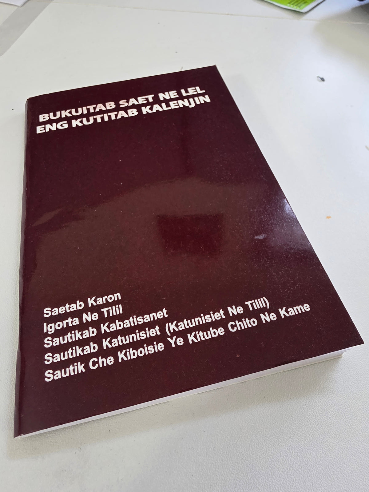 Bukuitab Saet Ne Lel Eng Kutitab Kalenjin - Kalenjin Prayer Book