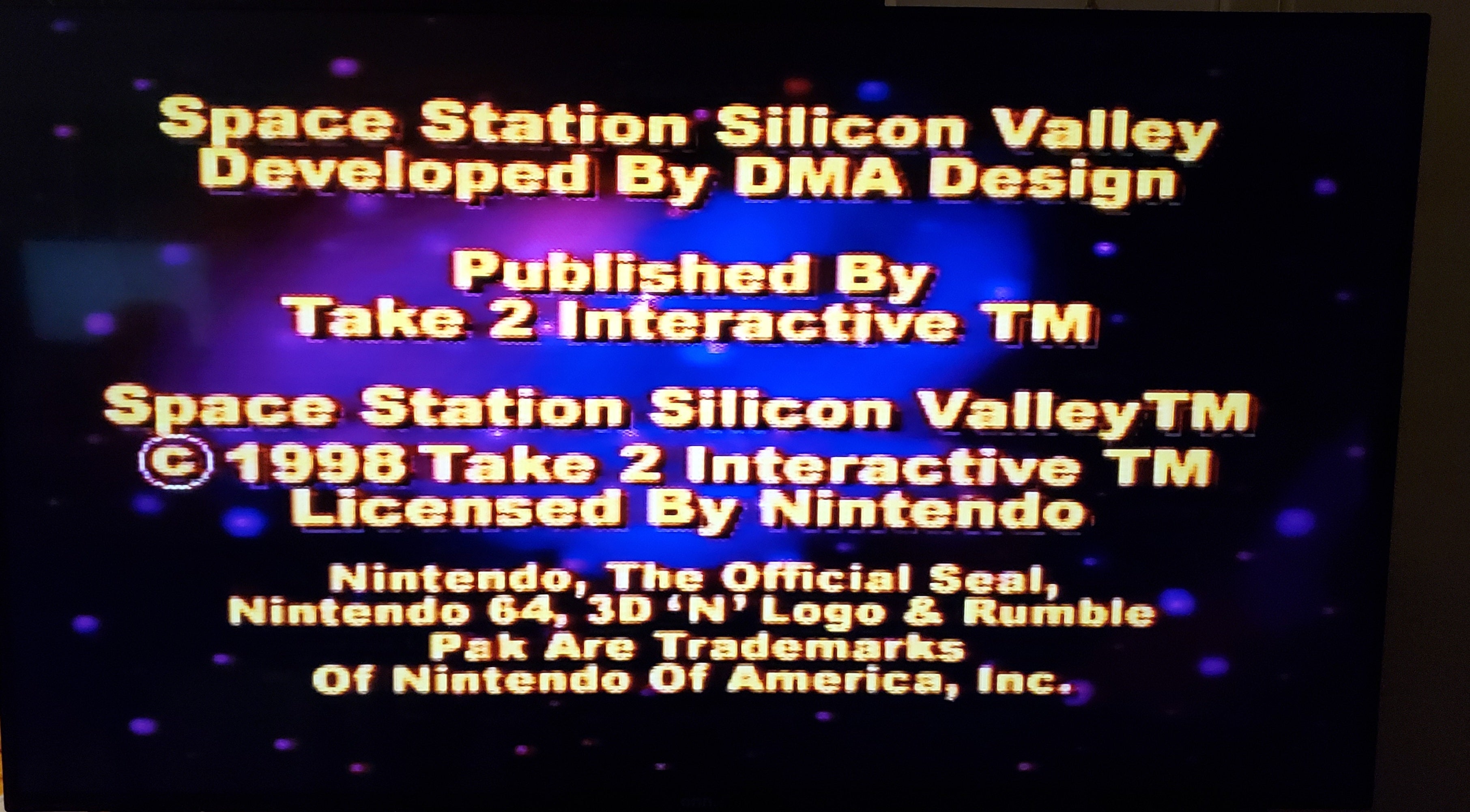 Spacestation Silcon Valley N64 Nintendo 64 Video Game Cartridge 1998