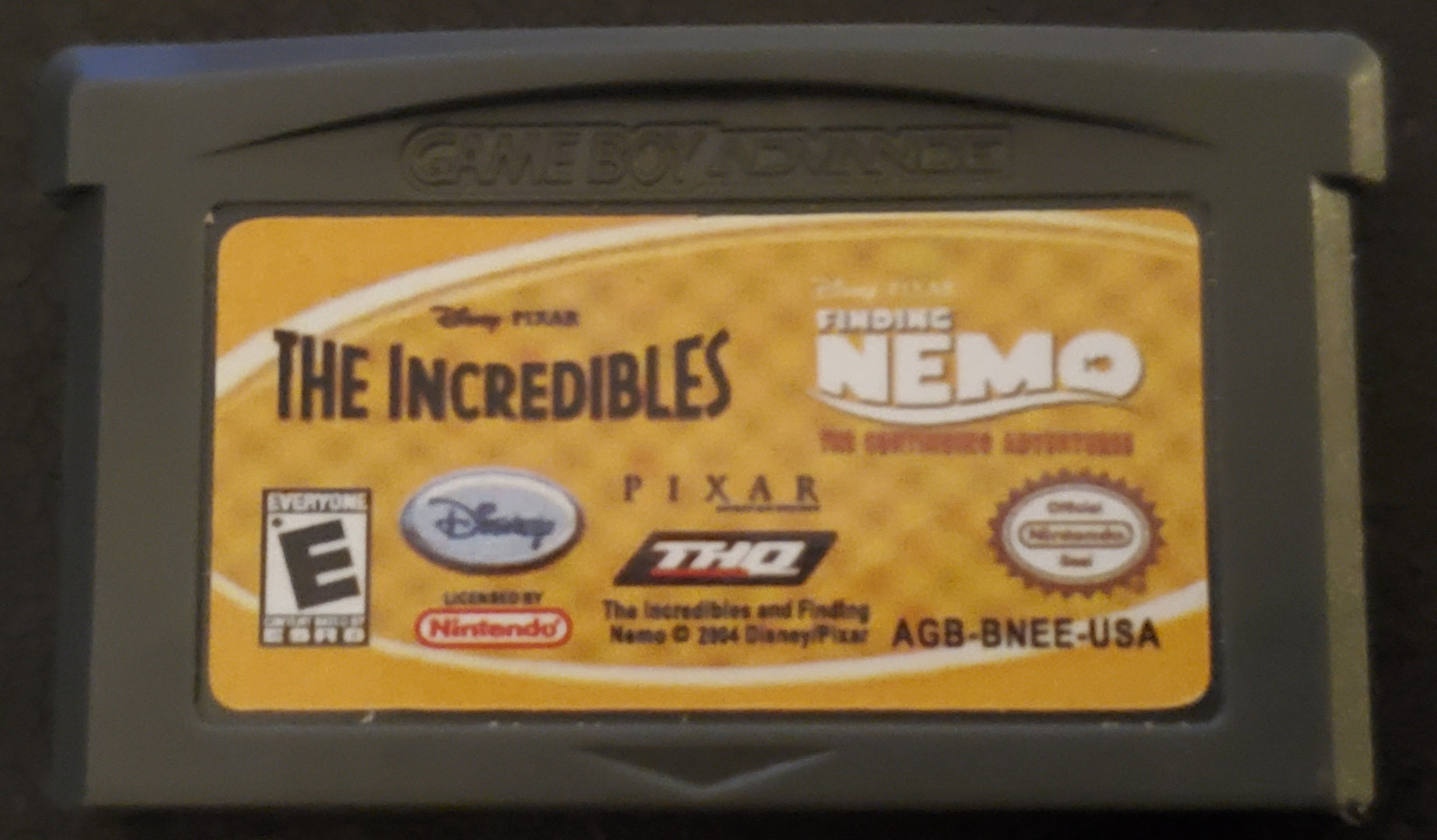 The Incredibles and Finding Nemo GBA Video Game Boy Advance 2007