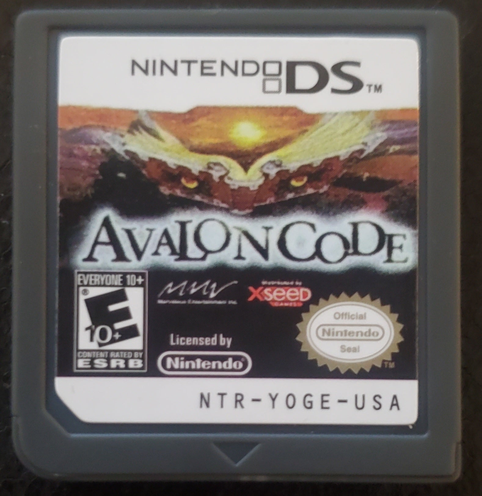Avalon Code DS NDS Video Game Cartridge Nintendo DS 2009