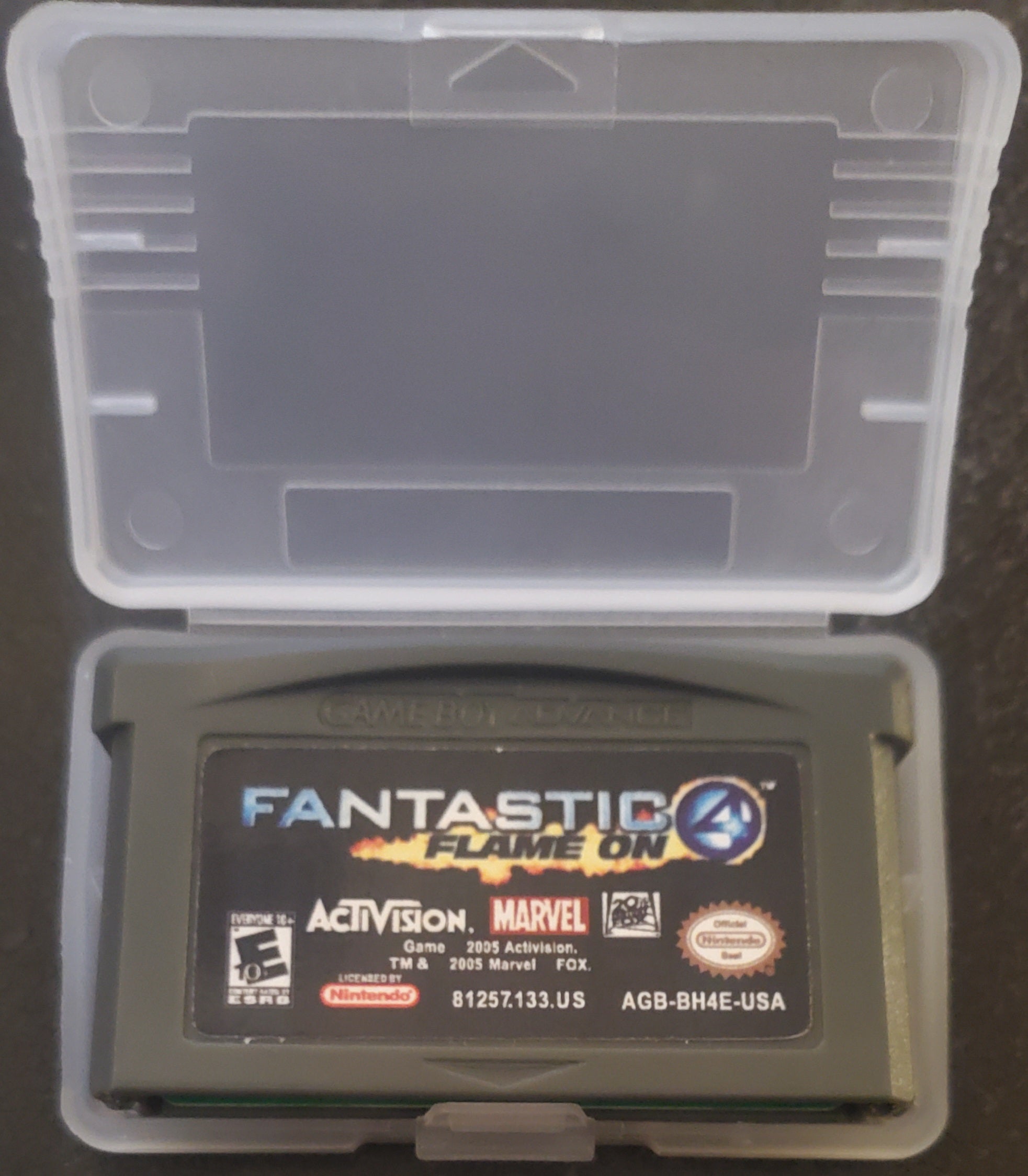 Fantastic 4 Flame On GBA Video Game Cartridge Game Boy Advance 2005
