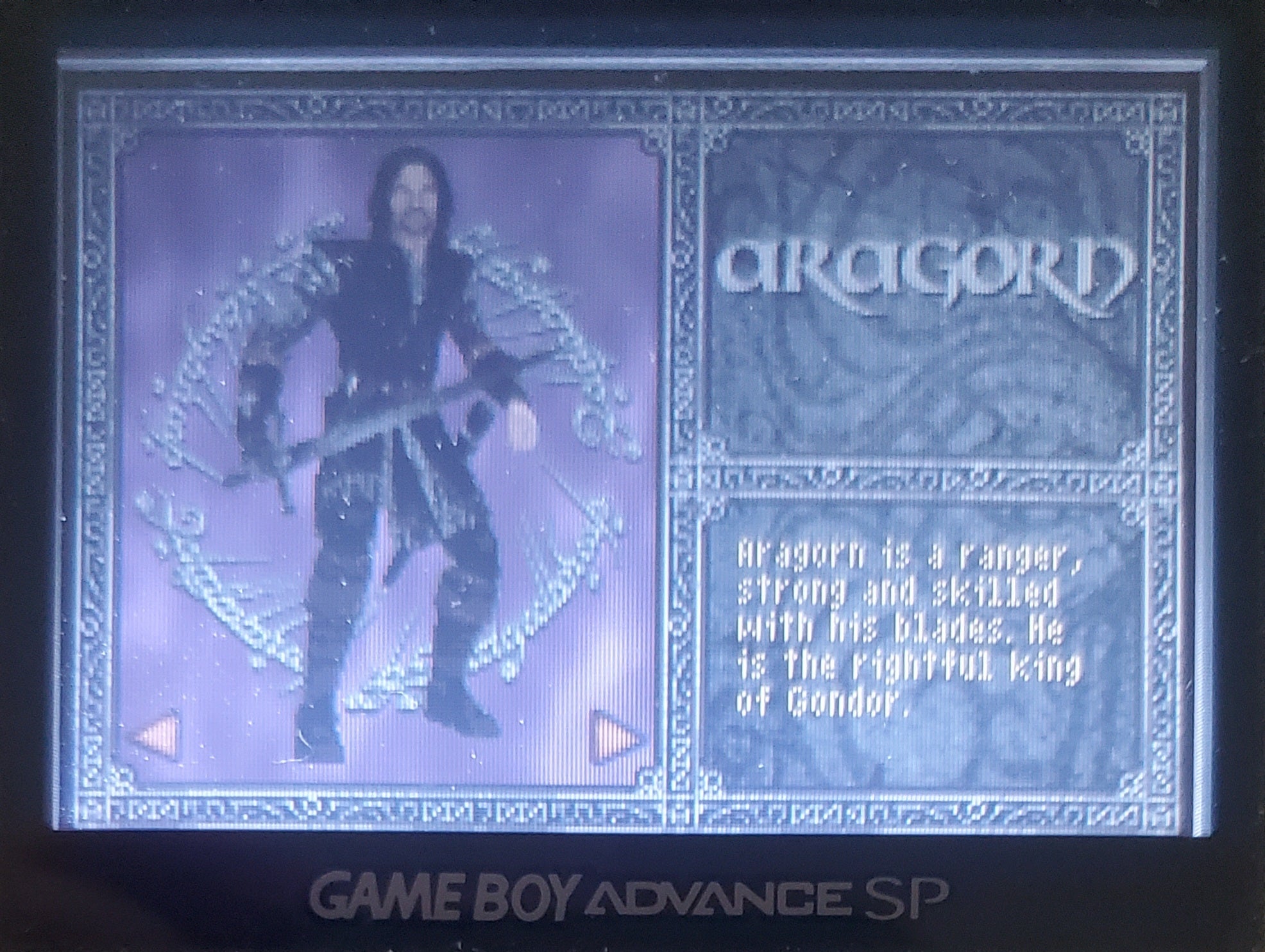Lord of the Rings The Two Towers GBA Video Game Boy Advance 2002