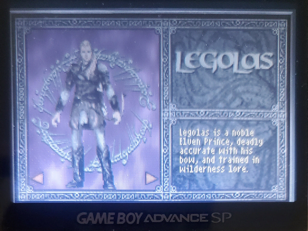 Lord of the Rings The Two Towers GBA Video Game Boy Advance 2002