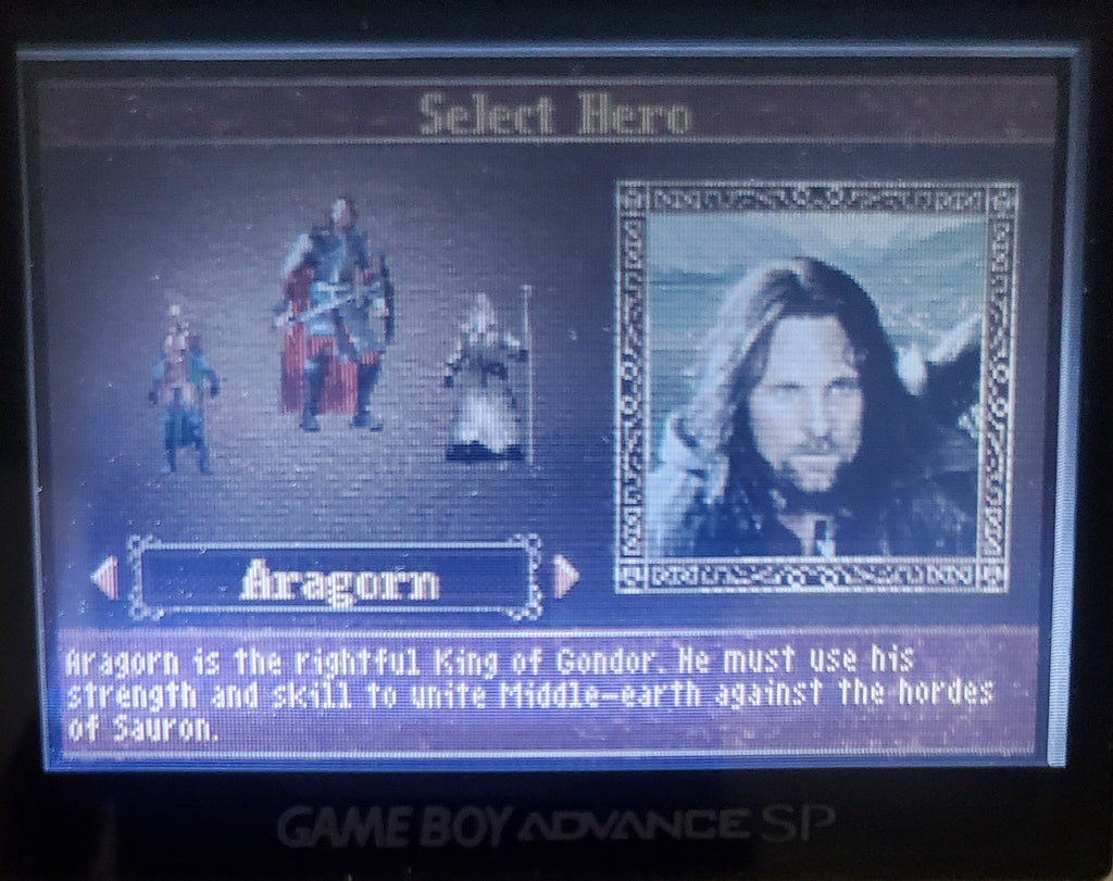 Lord of the Rings The Return of the King GBA Video Game Boy Advance 2003