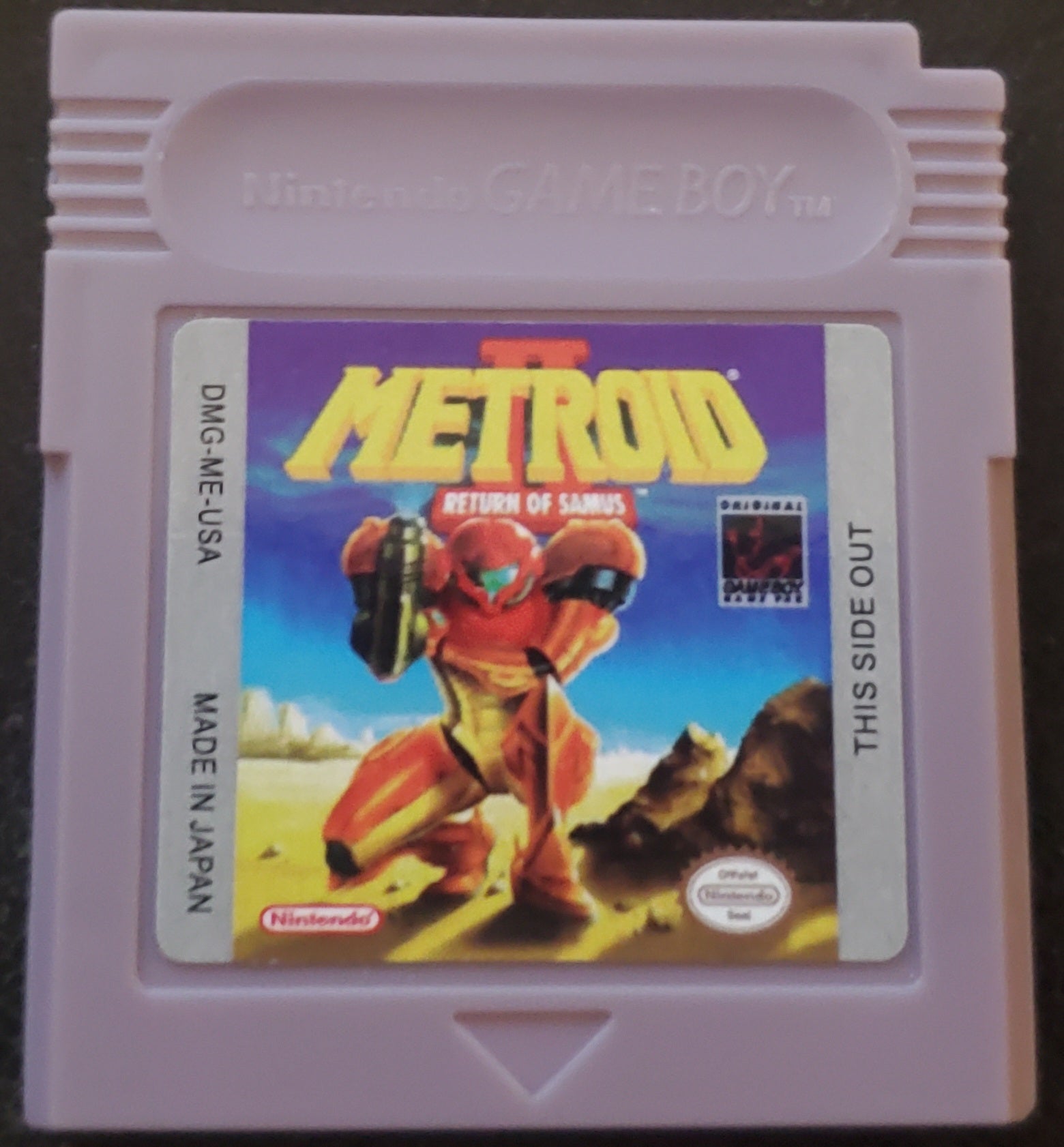 Metroid 2 The Return of Samus Gameboy GB Video Game Catridge 1991