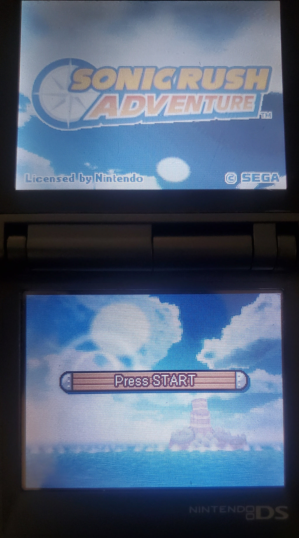 Sonic Rush Adventure NDS Video Game Cartridge Nintendo DS 2007