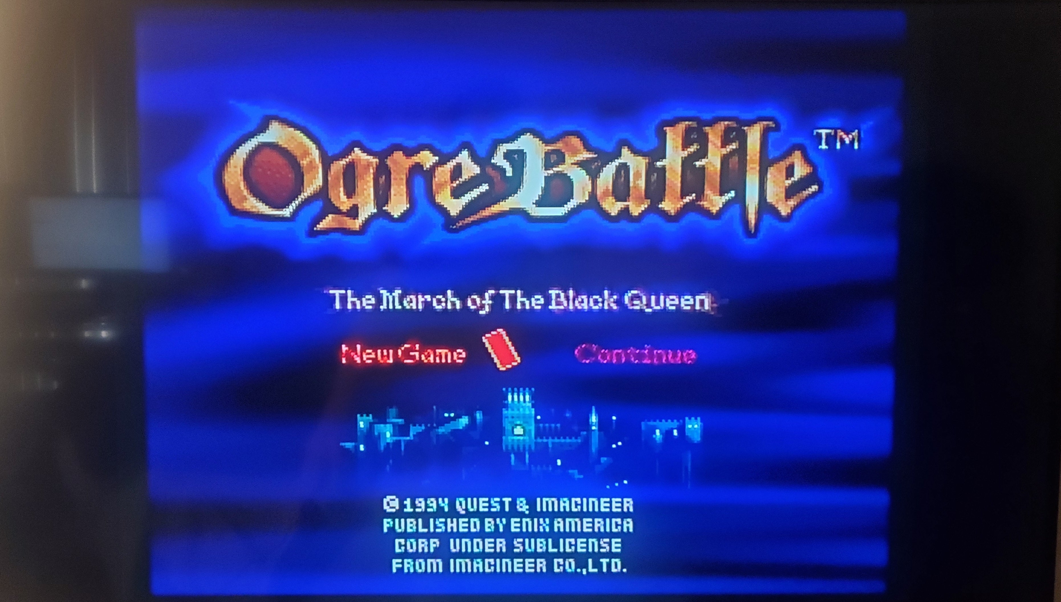 Ogre Battle SNES Video Game Cartridge Super Nintendo 1995