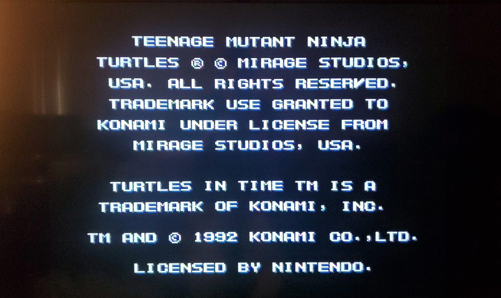 TMNT 4 Turtles in Time SNES Video Game Super Nintendo Ninja Turtles