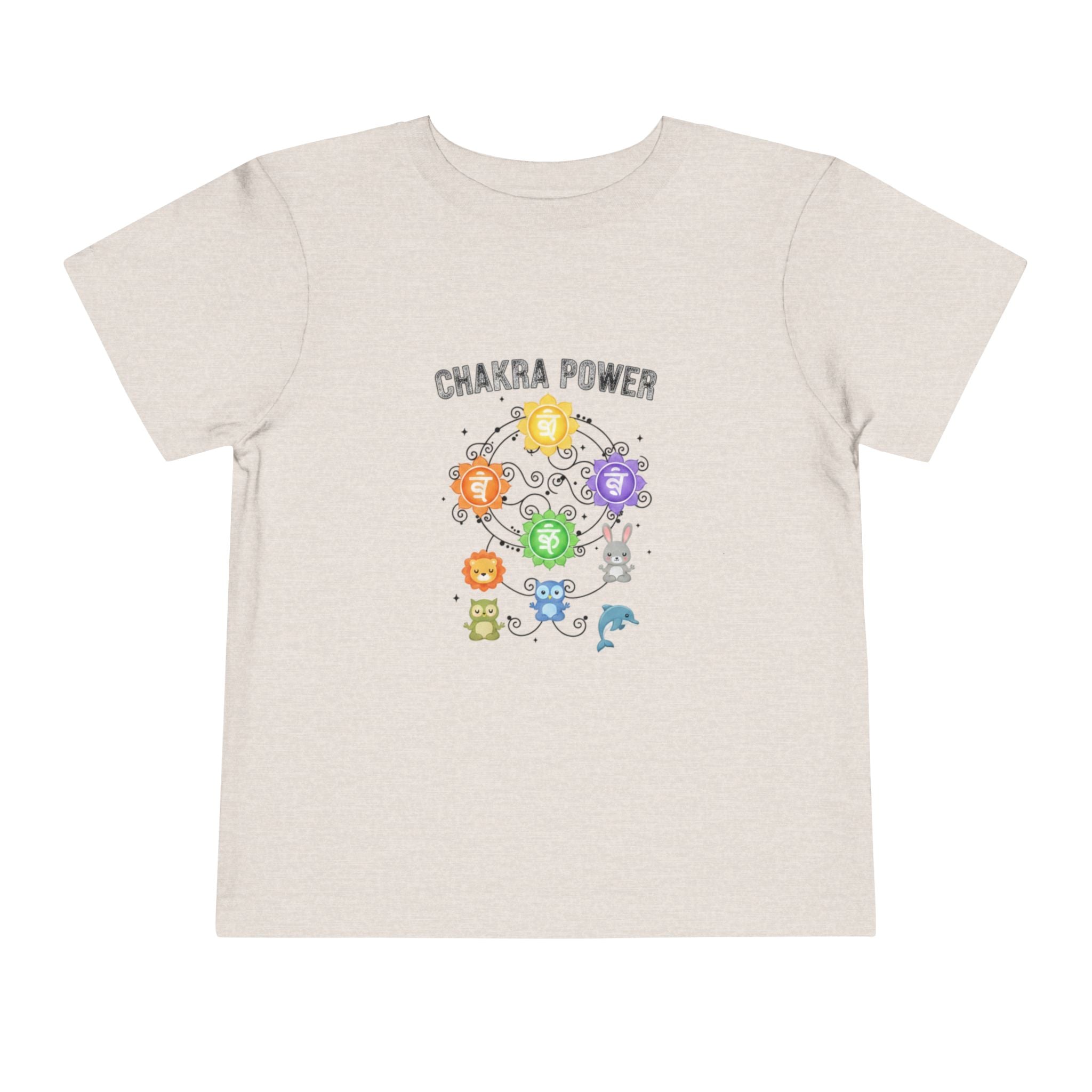 Chakra Power Toddler Tee — Colorful Kids Chakra Energy Shirt