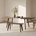 Capri 59-90.5" Solid Oak Dining Table