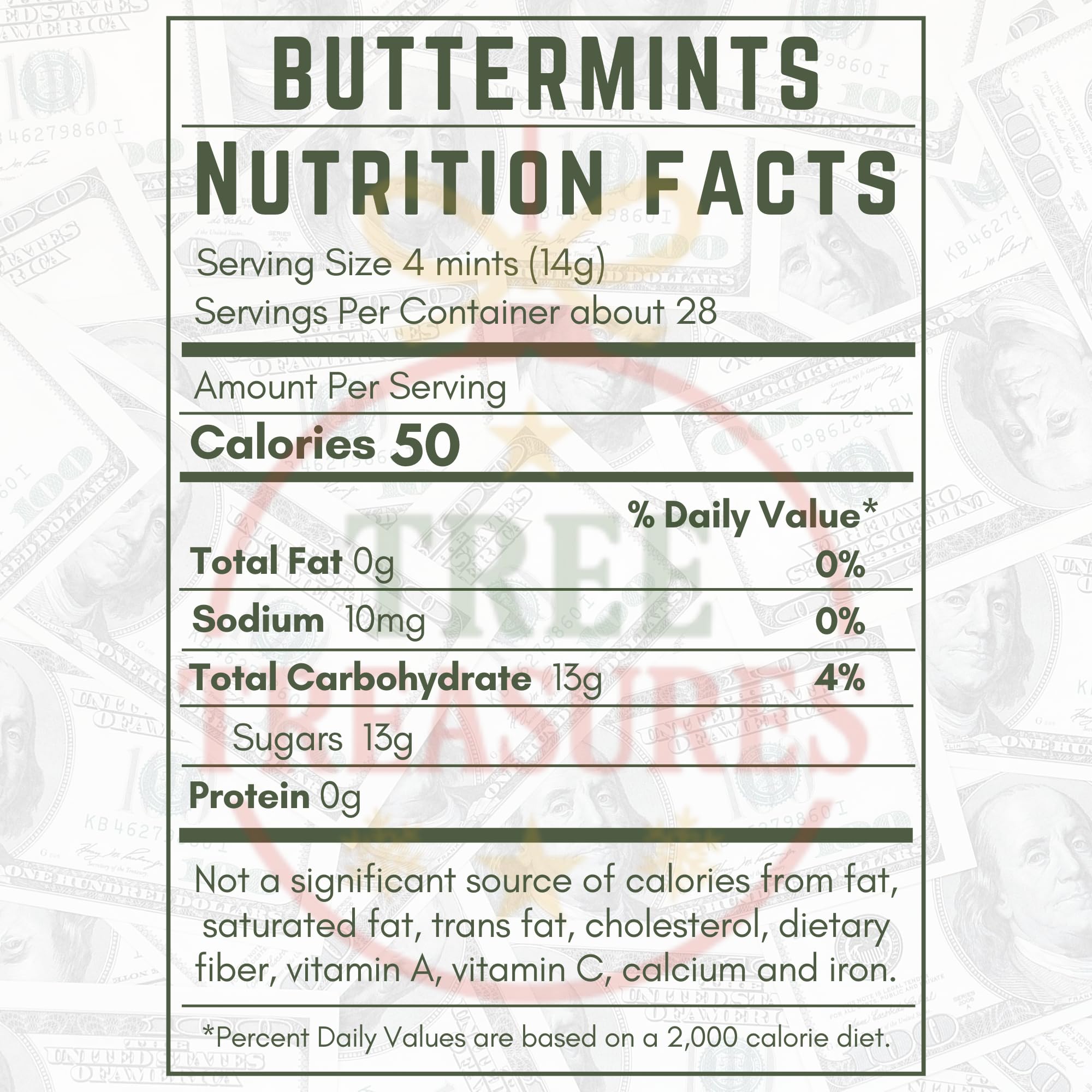 220ct Money Butter Mints – Individually Wrapped Dollar Bill Candy for Casino Night, Money Theme Parties & Party Favors