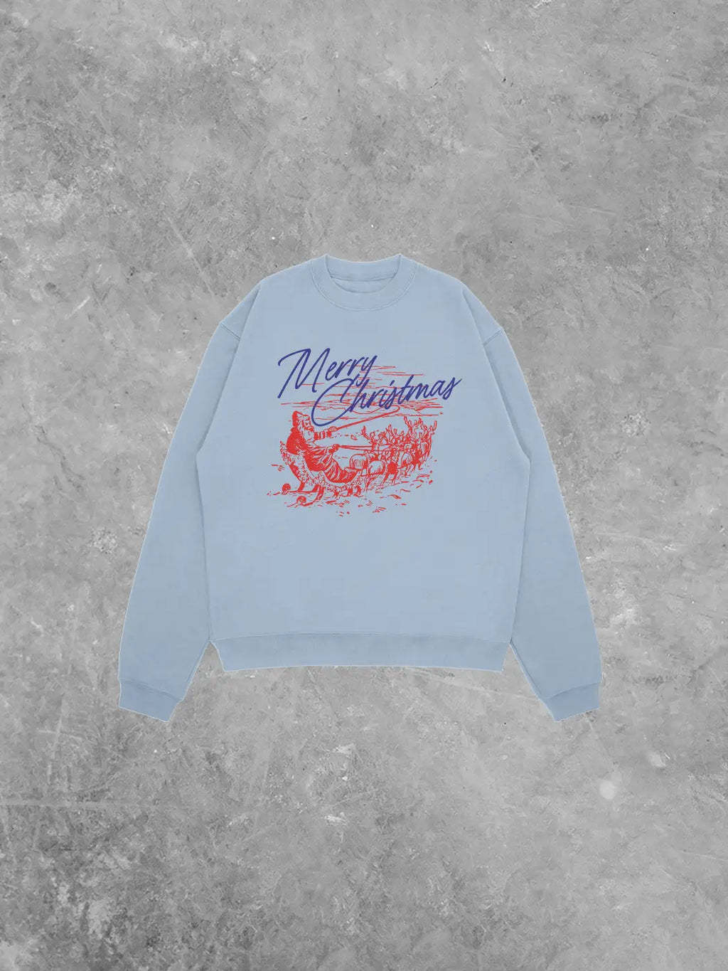 Underground Original Design: Merry Christmas, Santa Holiday Relaxed AS Sweatshirt