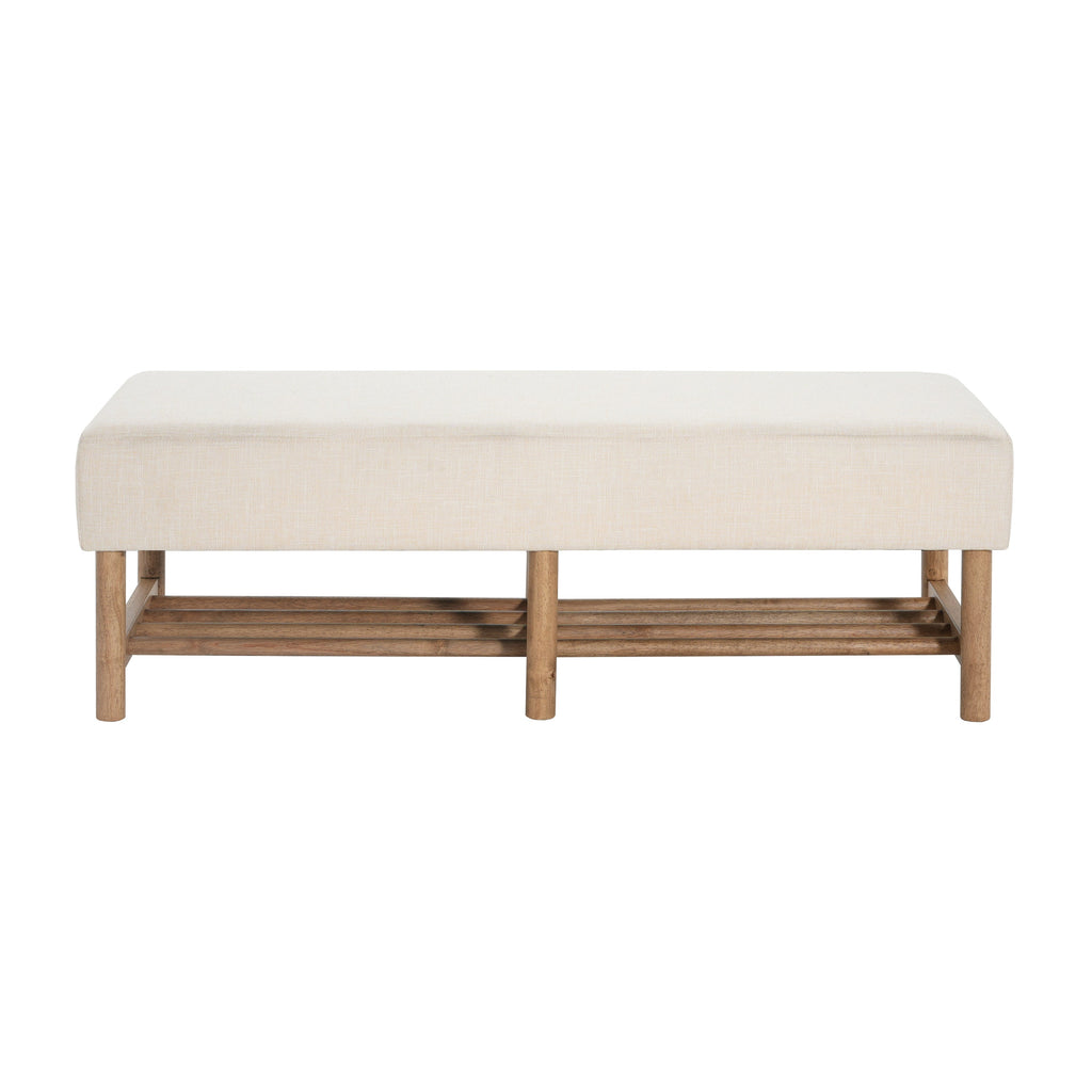 Rectangular Upholstered Storage Bench