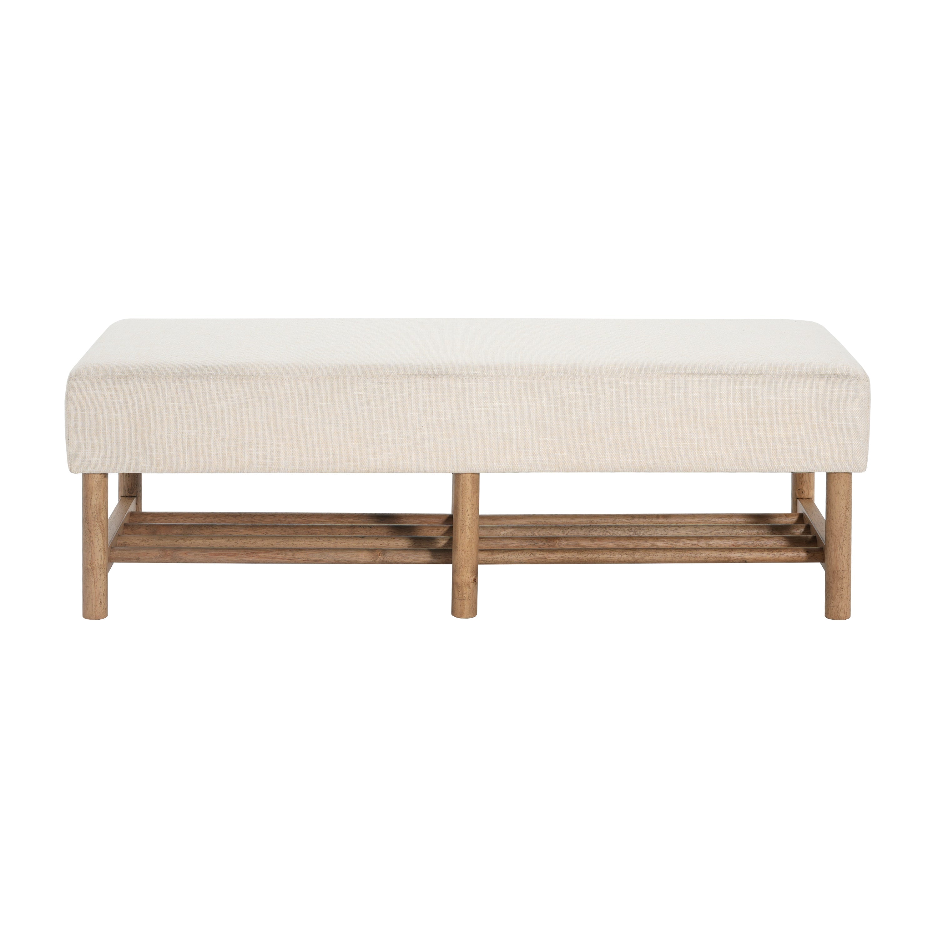 Rectangular Upholstered Storage Bench