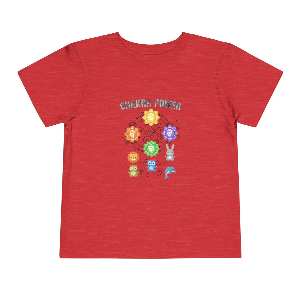 Chakra Power Toddler Tee — Colorful Kids Chakra Energy Shirt