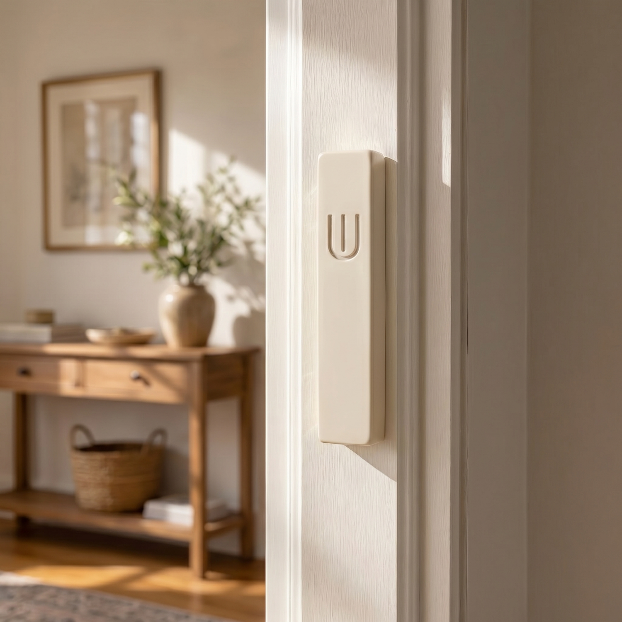 Elegant Black Concrete Mezuzah Case | Timeless